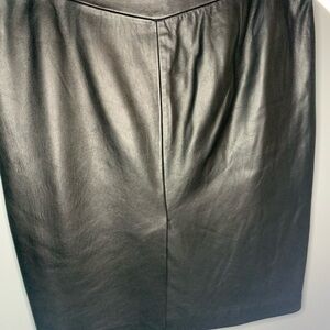 ANTONIO MELANI Black Leather Skirt